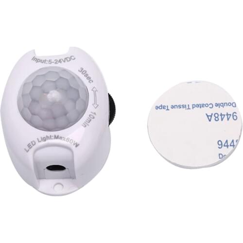 1PCS High Quality Motion Sensor Light Switch 5V 24V DC Movement Detector Activated Automatic Switch