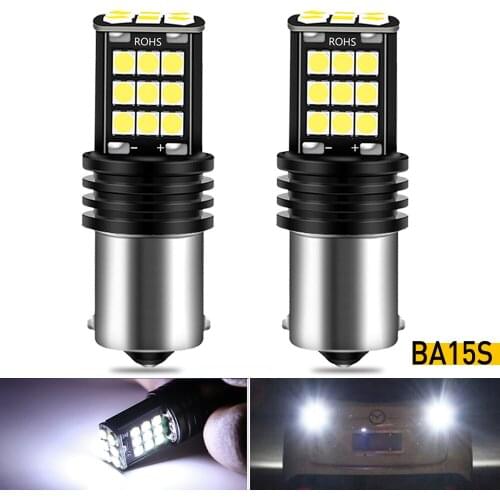2X 1200LM P21W 1156 BA15S 7440 T20 W21W 24SMD LED Canbus bulb Reversing light 6000k For Kia Rio 3 4 2015 2016 2017 2018 2019