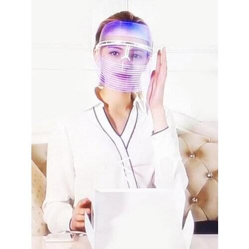 3 Colors LED Photon Light Therapy Facial Mask Wireless Use Lighten Melanin Whitening Anti-aging Skin Tighten Photonic Skin Care