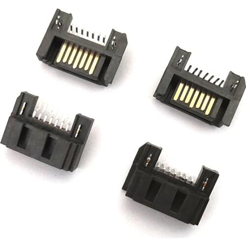 5pcs SATA Hard Disk Interface Socket DIP/SMD Type SATA Male Base 7Pin Type A Connector Interface Socket