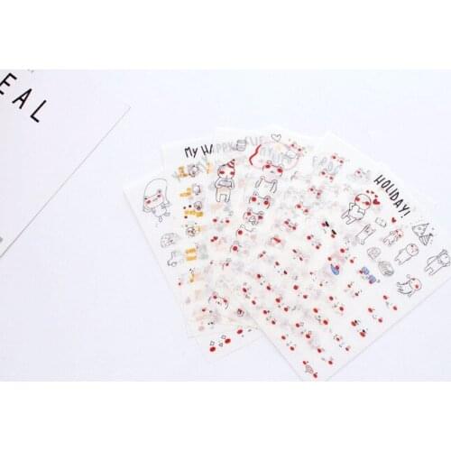 6pcs My frog life paper sticker diy decoration Diary Book Planner sticker for album scrapbooking Decoration papeleria