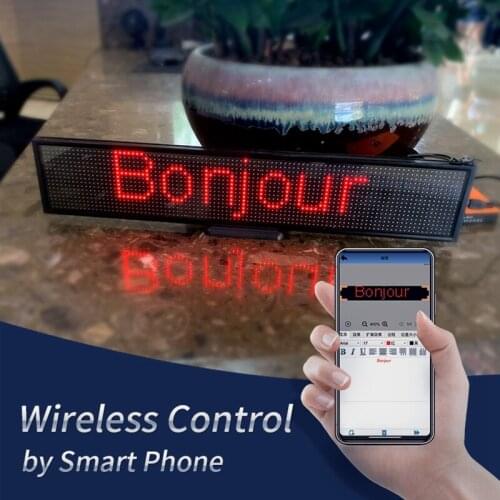 66CM P5 RGB LED Screen Indoor Rolling Caption Billboard Programmable Advertising Display Panel Support Multi-Language