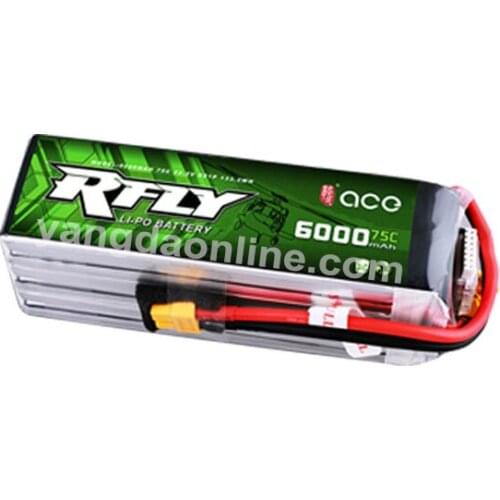 Battery for Drone 6000mAh 75C 6S1P 22.2V Lipo Tattu ACE