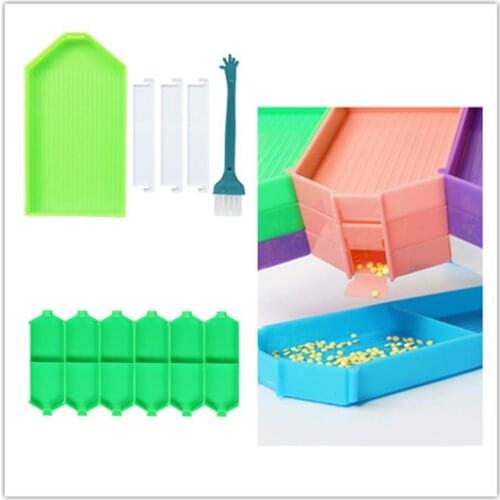 3D DIY Diamond Painting Accessories Diamond Embroidery Tool Large Capacity Big Drill Plate Plastic Tray Big Kits gift