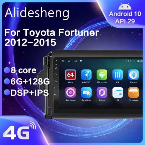 For Toyota Fortuner 2015 2016 2017 2018 2019 2020 Android 10.0 DSP Car Radio Navigation multimedia Player 2Din IPS Video Player