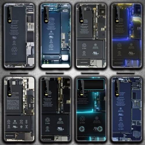 Motherboard Circuit Board Phone Case for Huawei P20 P30 P40 lite E Pro Mate 40 30 20 Pro P Smart 2020