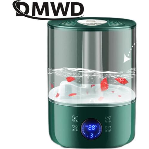 DMWD Electric Ultrasonic Humidifier 4L Essential Oil Aromatherapy Diffuser Atomizer Air Freshener Purifier Mist Maker Fogger EU