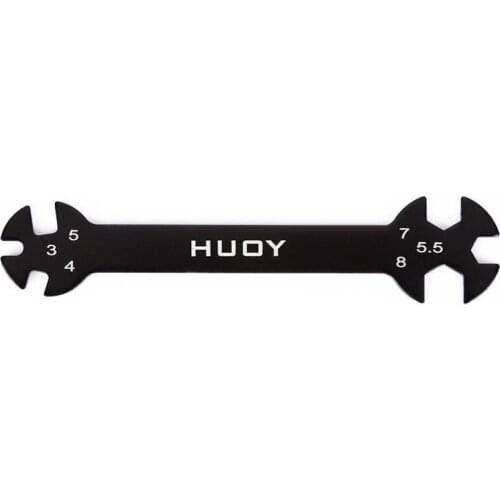 6 In 1 Rc Hudy Speciale Tool Wrench 3/4/5/5.5/7/8Mm Voor Spanschroeven & Noten Auto Rc Model Moer Schroef Rc Auto