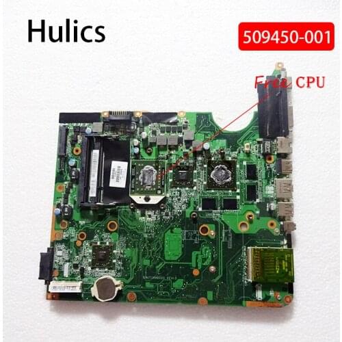 Hulics Original 509450-001 For HP DV6 DV6-1000 Laptop Motherboard DAUT1AMB6E0 DAUT1AMB6D0 free cpu
