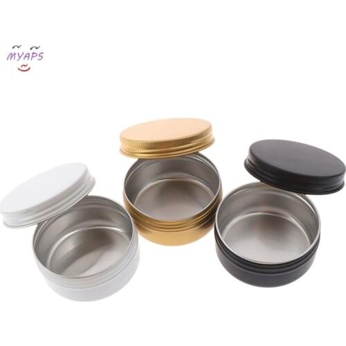 50ml Candy Box Small Storage Boxes Cans Coin Earrings Gift Box, Mini Tin Refillable Bottle Box Sealed Jar Packing Boxes Jewelry