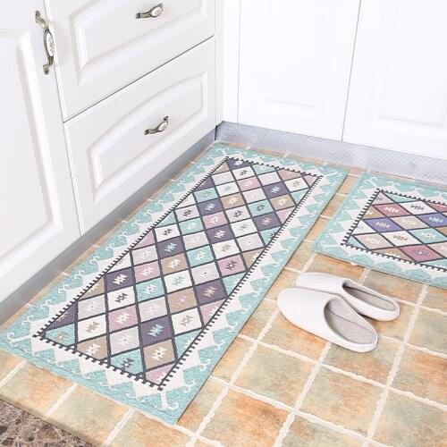 American Style Kitchen Mat Home Balcony Carpet Rug for Bedroom Entrance Hallway Rug Anti-Slip Bathroom Kitchen Carpet Doormat