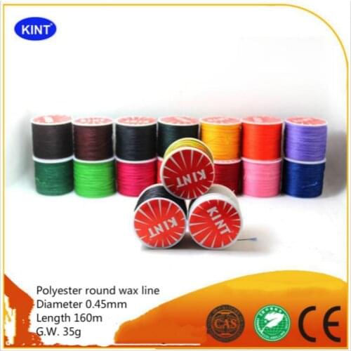 10PCS/LOT Polyester Circular Wax LINE THREAD FOR Leather 0.45mm 160m 35g DIY Sewing Threads ACCESSORIES