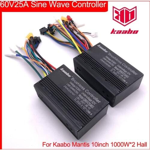 Mantis10 60V25A Controller Sine Wave 1000W*2 Hall Motor Kaabo Mantis 10inch Electric Scooter Original Parts