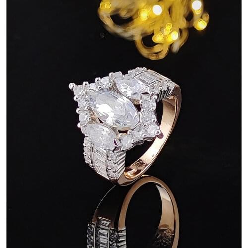 Moonso Rings With Cubic Zirkonia For Women