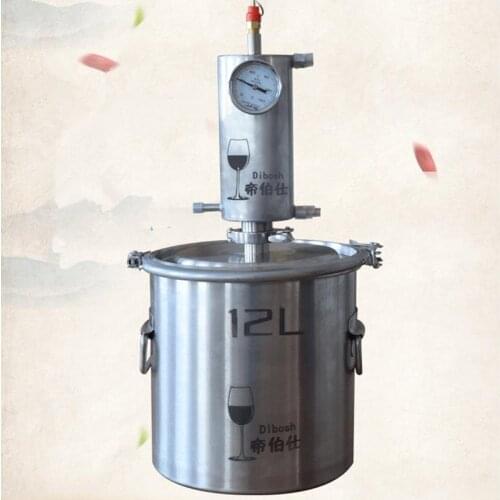 12/20 L Liters 3/5 Gal Household Still Moonshine Still Transformer Brew Kit Alcohol Distiller Stainless Steel Wine Making