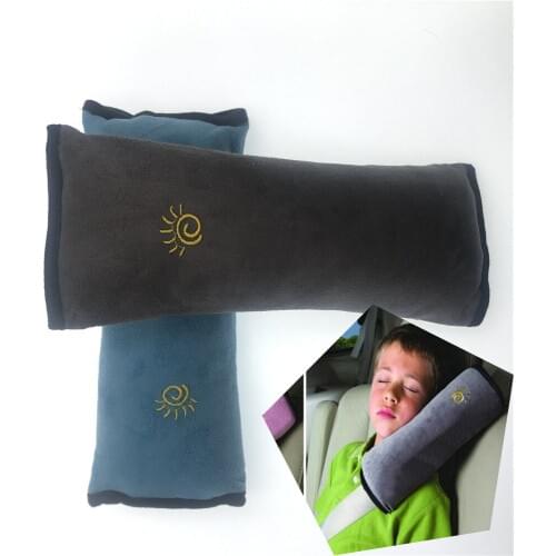 Car baby seat belt shoulder pad pillow case for Skoda Octavia Yeti Roomster Fabia Rapid Superb KODIAQ Citigo