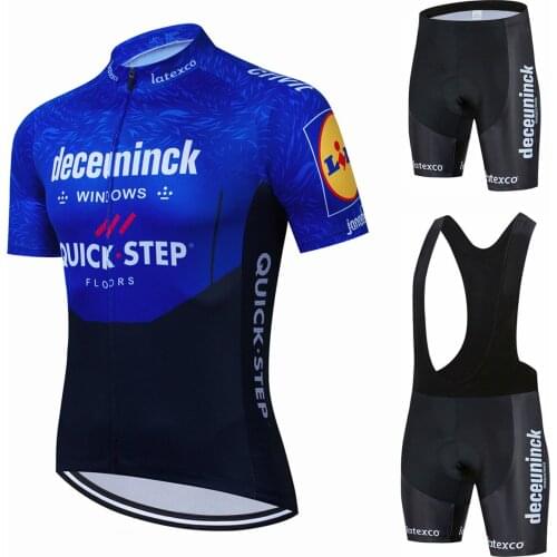 2021 New 2022 Quick Step Cycling Jersey Summer Set Pro Team Cycling Clothing Road Bike Suit Bicycle Bib Shorts MTB Maillot Cicl