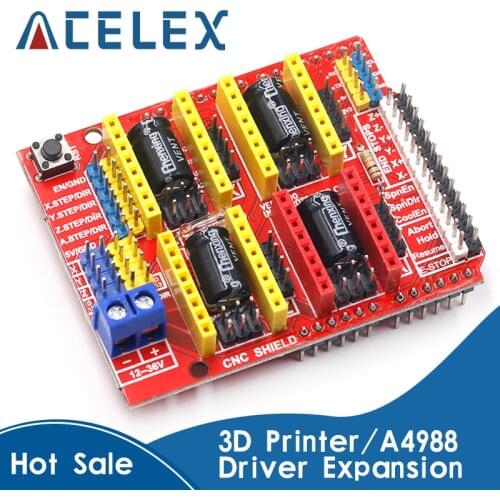 New cnc shield v3 engraving machine / 3D Printer / A4988 driver expansion board for Arduino