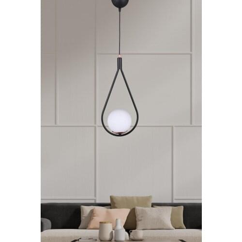 Saint Belisama Polin Single Pendant Lamp Black Chandelier