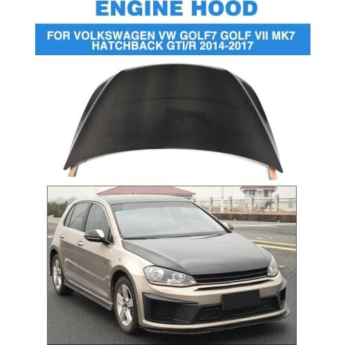 Carbon Fiber Front Bonnet Engine Hood Cover for Volkswagen VW Golf 7 VII MK7 Hatchback GTI R 2014 - 2017