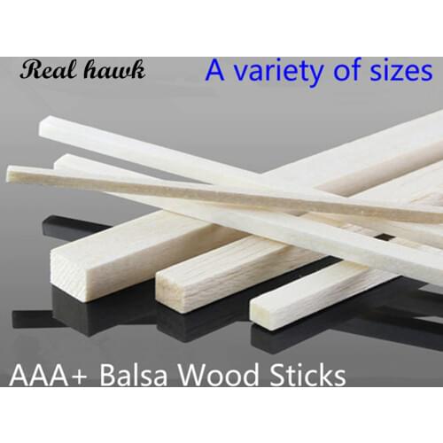 1000mm long 2x2/3x3/4x4/5x5/6x6/8x8mm Square long wooden bar AAA+ Balsa Wood Sticks Strips for airplane/boat DIY model