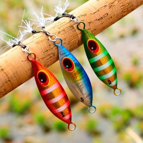 SALE Metal Jig Fishing Lure Hard Isca Artificial Bionics Bait Weight 10-60g Slow Sea Boat Sinking Lures for Whopper Pike Fish