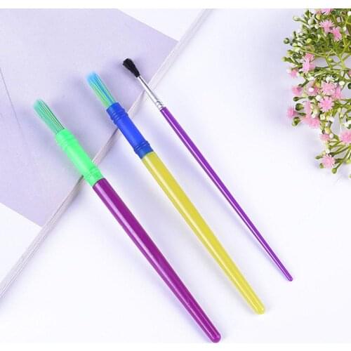 Dropshipping stationery supplies 30Pcs Children Sponge Paint Brushes Watercolor Painting Doodle Drawing Tool