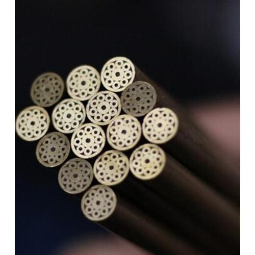 Knife DIY shank brass Mosaics Rivets 130mm nail steel tube 6mm DIY knife handle screw More design exquisite style