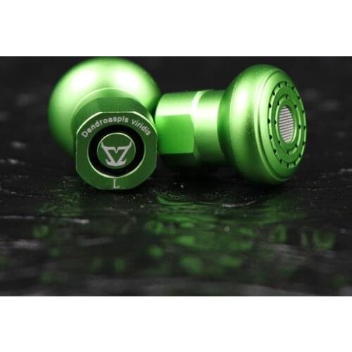 TONEKING Dendroaspis Viridis Green Mamba earphone Triple Diaphragm Physical Crossover earbuds Metal Flat Head Dynamic headset
