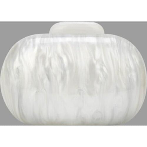 WowFur Women's White Clutches