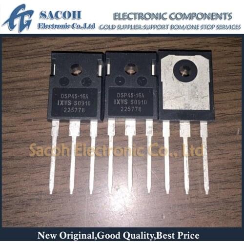10Pcs DSP45-16A or DSP45-12A TO-247 45A 1600V/1200V Phase-leg Rectifier Diode