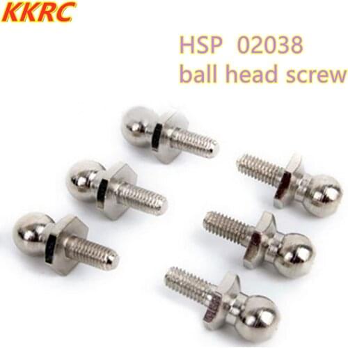 10pcs Ball Head Screws HSP 02038 Electric Oil Car Universal Pull Rod Shock Absorber A Screw For 94101 94102 94122 94111 94108