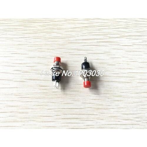 10 pcs Red 2 Pin SPST Off-(On) N/O Round Momentary Push Botton Switch 1A 250V AC
