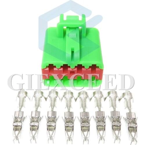 2 Sets 8 Pin 3.5mm Automotive Car Connectors Wiring Harness Female Socket For Vehicle Car