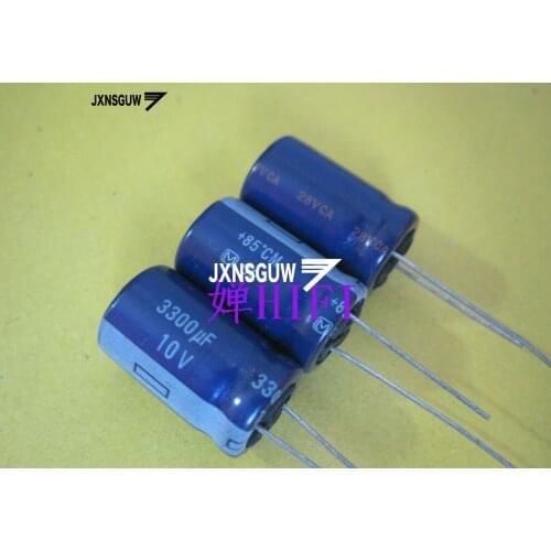 20PCS Matsushita AM 10V3300UF 12.5X20MM Audio Aluminum Electrolytic Capacitor 3300UF/10V 85 degrees 3300uF 10V
