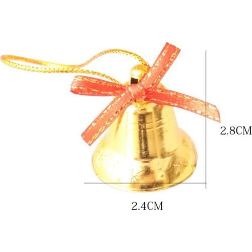 20Pcs Christmas Tree Ornaments Jingle Bells Hanging Christmas Ornament Decoration Crafts