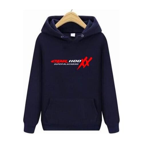 2021 free shipping TOP CBR 1100 SUPER BLACKBIRD XX motorcycles Black And White hoodies Cotton Men hoodies