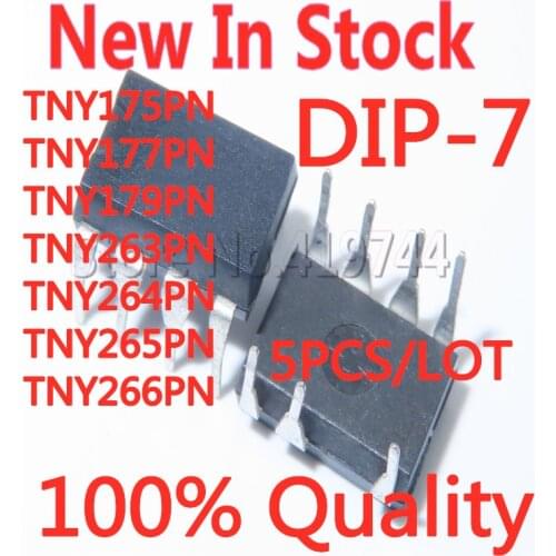 5PCS/LOT 100% Quality TNY175PN TNY177PN TNY179PN TNY263PN TNY266P TNY264PN TNY265PN TNY266PN DIP-7 power management chip