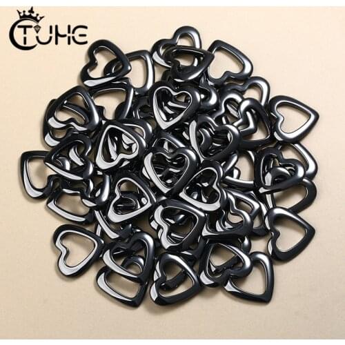 50pcs/Set Heart Ceramic Jewelry Accessories Black White Pink DIY Making Accessory For Bracelet Earrings Necklace Top Quality