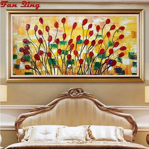 5D DIY full Square/Round drill Abstract rose diamond embroidery Rhinestones mosaic diamond painting Wedding decoration