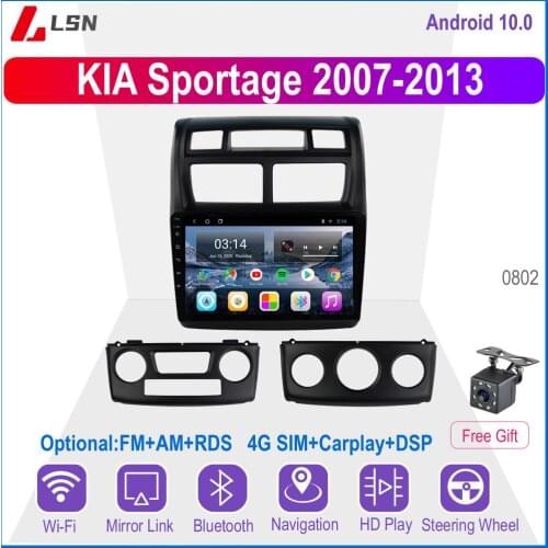 9" Android 10 For KIA Sportage 2007,2008,2009,2010,2012,2013 Multimedia Video GPS Navigation Car Radio Player Auto Stereo Navi
