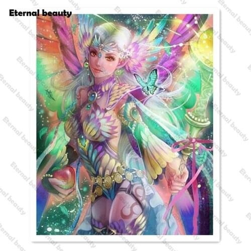 Diamond Painting Butterfly Fairy Ful Drill 5D Diy Rhinestone Diamond Embroidery Cross Stitch Kits Wall Picture Home Decor Gifts