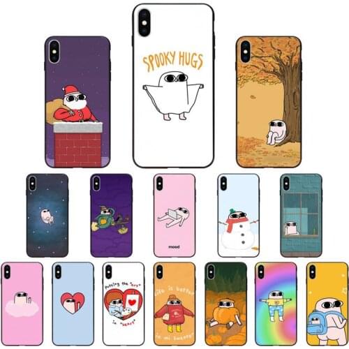 YNDFCNB Pink big eyes Ketnipz Phone Case for iphone 11 12 Mini Pro Max X XS MAX 6 6s 7 8 Plus 5 5S 5SE XR SE2020