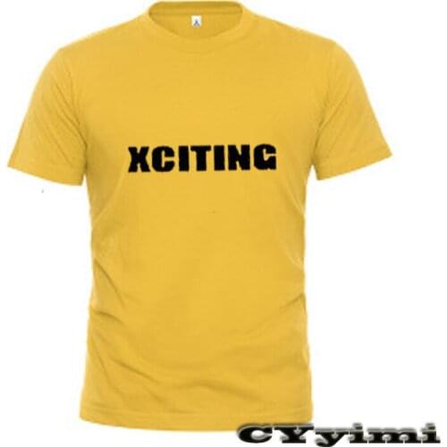 For KYMCO XCITING 250 300 400 500 T Shirt Men New LOGO T-shirt 100% Cotton Summer Short Sleeve Round Neck Tees Male