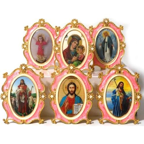 Imagens religiosas catolicas photo frame ornaments Retro home decor Jesus Virgin Mary figuras religiosas icon Catholic Christian