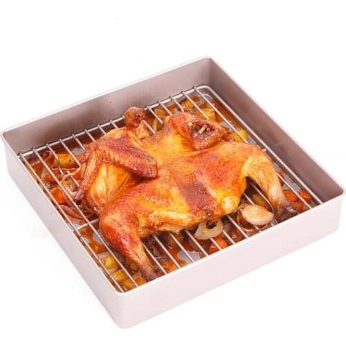 Easy To Clean 11 Inch Square Cake Pan Non-Stick Roaster Eco-friendly Baking DIshes