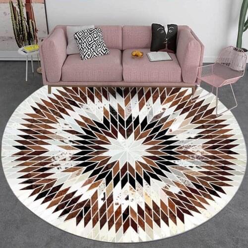 Nordic Rug Hanging Basket Hanging Chair Floor Mat Living Room Rug Bedroom mat Round carpet Geometric Rug bedroom decor