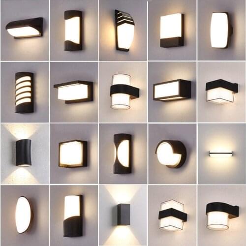 LEDoutdoor Wall Light Waterproof Simple Moistureproof Light Stair Corridor Hotel Courtyard Light External Wall Light Bodysensing