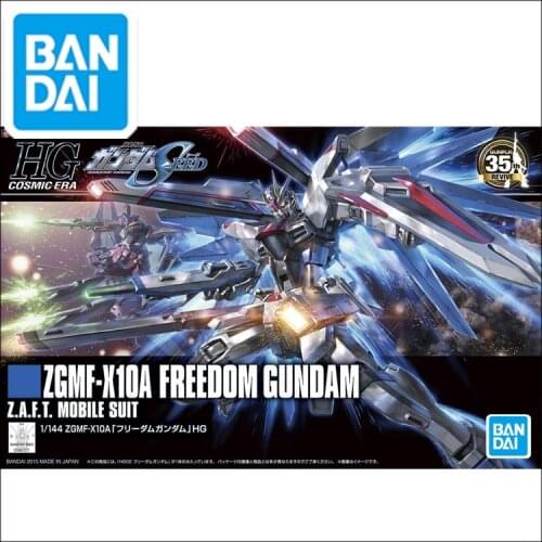 Original HG 1/144 Gundam Model ZGMF-X10A FREEDOM GUNDAM SEED DESTINY Unchained Mobile Suit Assemble Model Action Figures