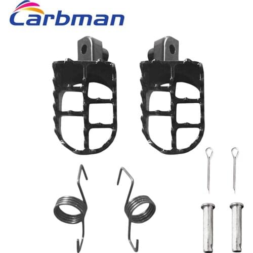 Carbman Front Foot Peds For Yamaha Pw50 Pw80 50 Honda XR Pit Dirt Bike High Performance